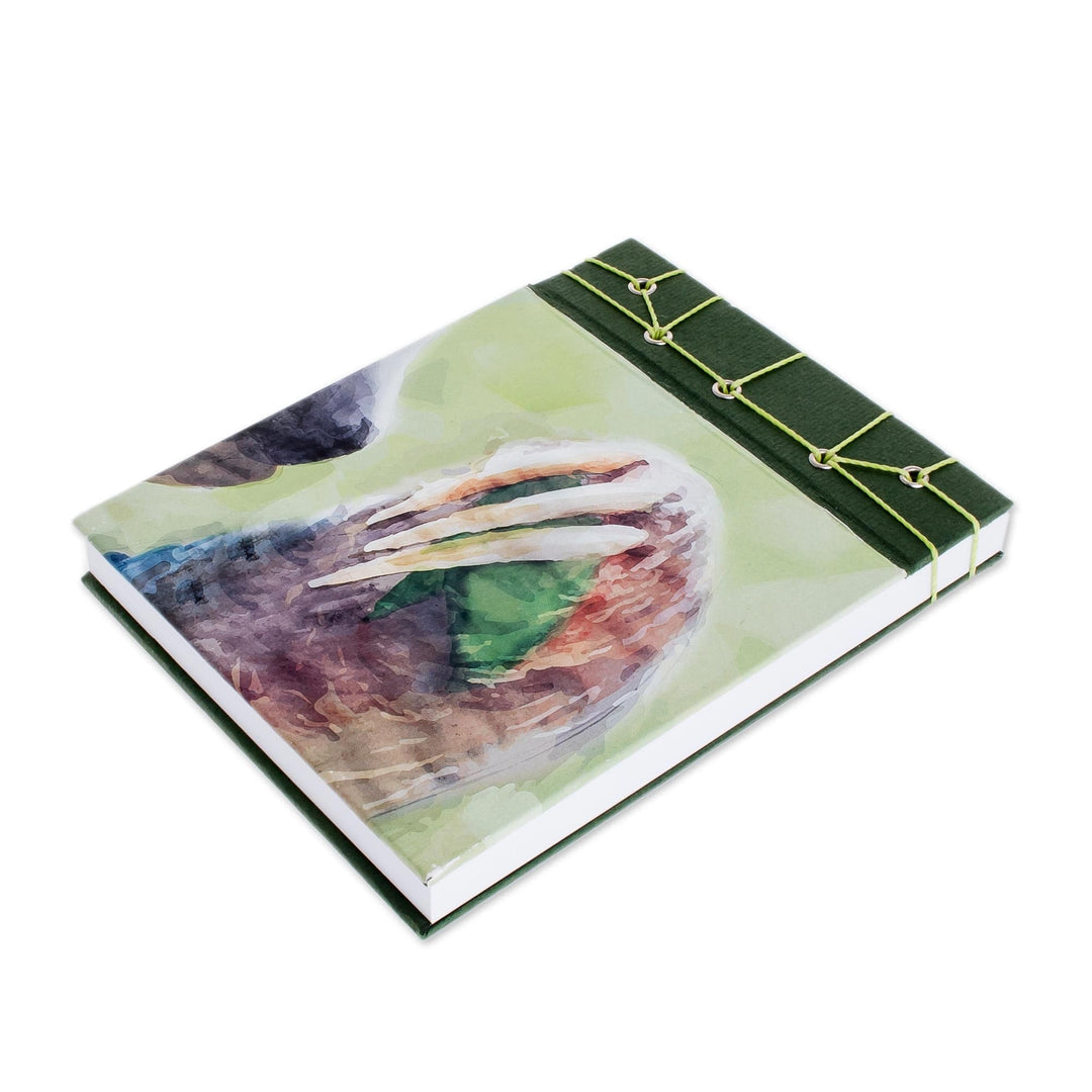 Sloth-Themed Paper Journal from Costa Rica (5.5 inch) - Three Toes