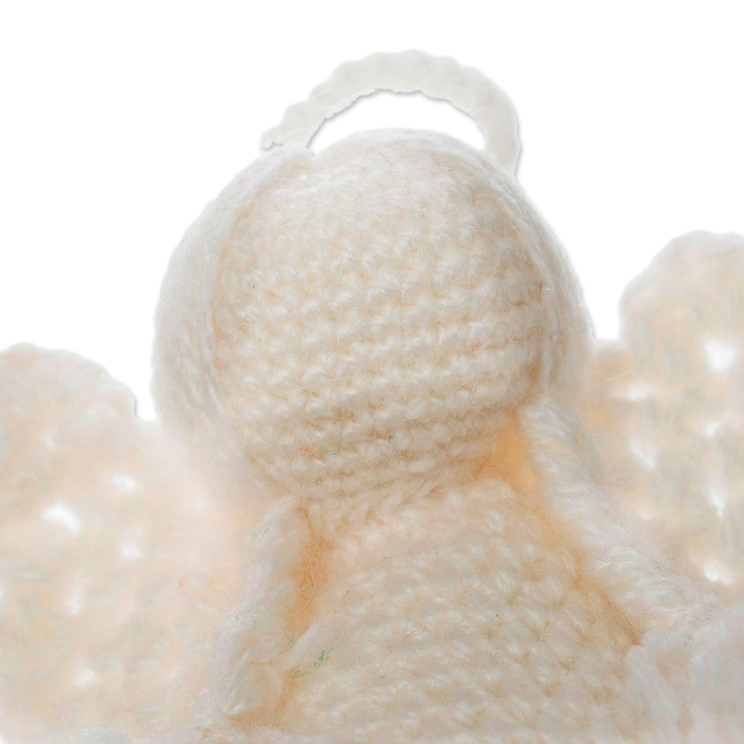 Crocheted Angel Ornaments in White from Peru (Set of 3) - Pure Angels