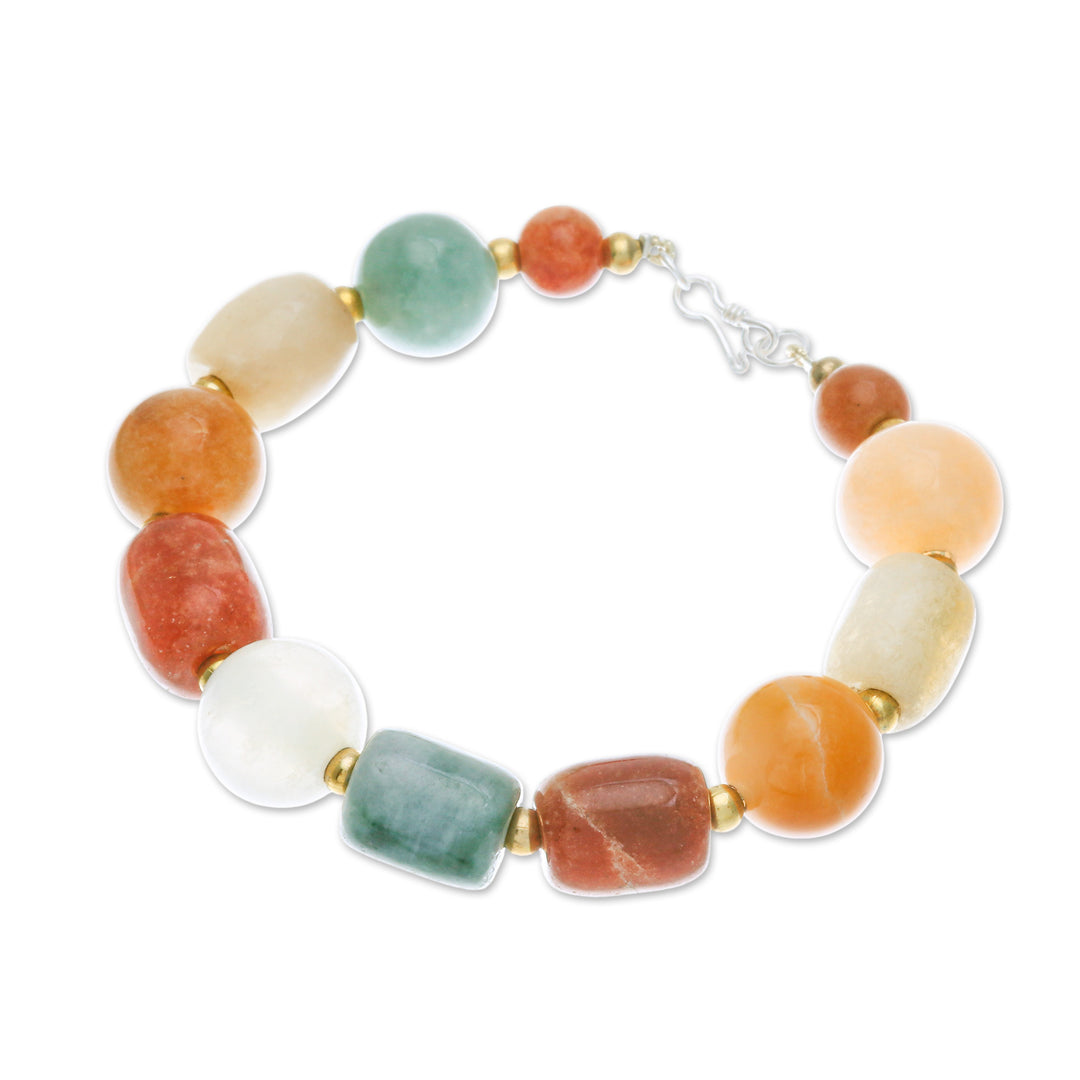 Multi-Gemstone Beaded Bracelet from Thailand - Love and Mercy