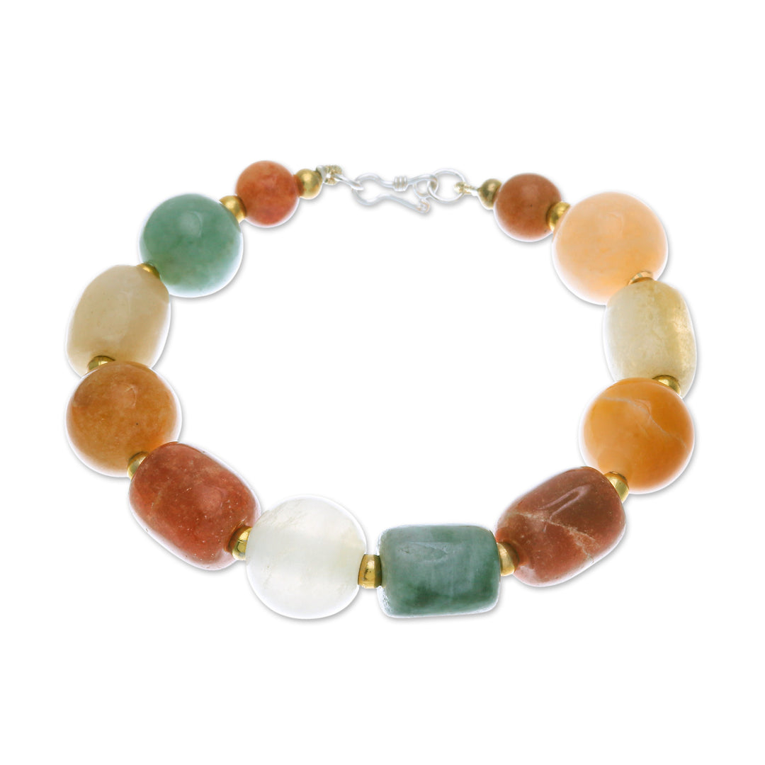 Multi-Gemstone Beaded Bracelet from Thailand - Love and Mercy