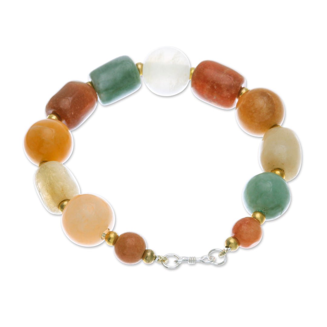 Multi-Gemstone Beaded Bracelet from Thailand - Love and Mercy