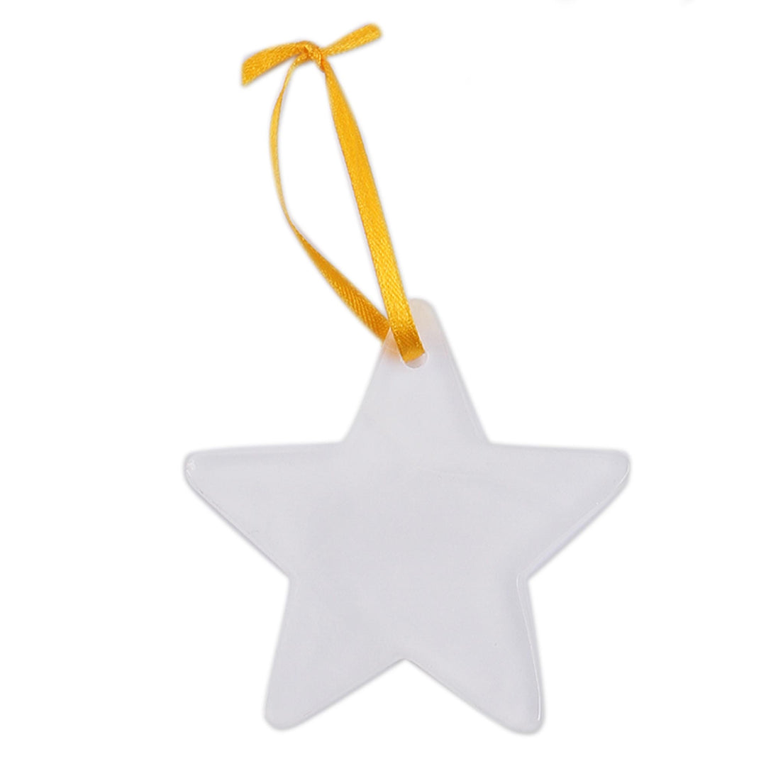 Star-Shaped Hand-Carved Natural Onyx 6-Piece Ornament Set - Star of the East
