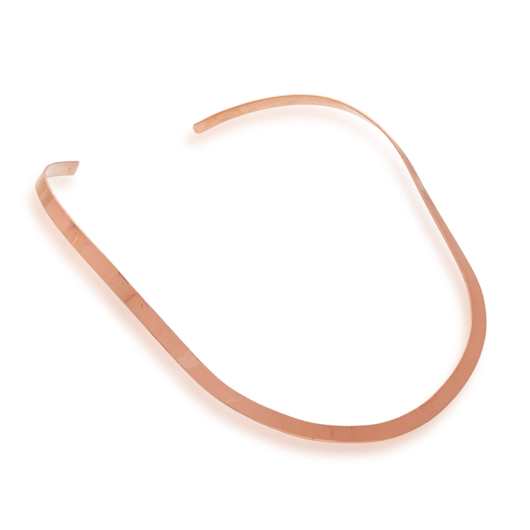 Minimalist Eco-Friendly Recycled Copper Choker Necklace - Feminine Fantasy