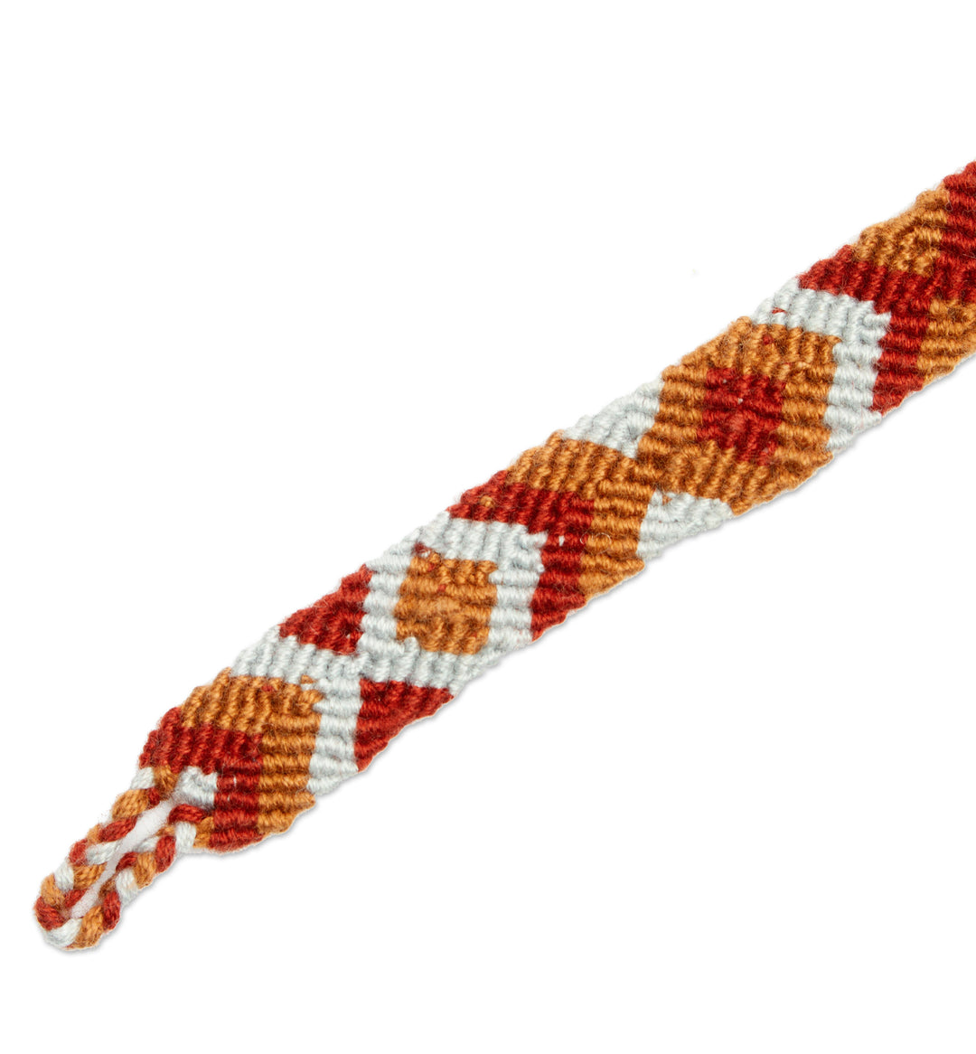 Earth-Tone Cotton Macrame Wristband Bracelet from Mexico - Earthen Oasis
