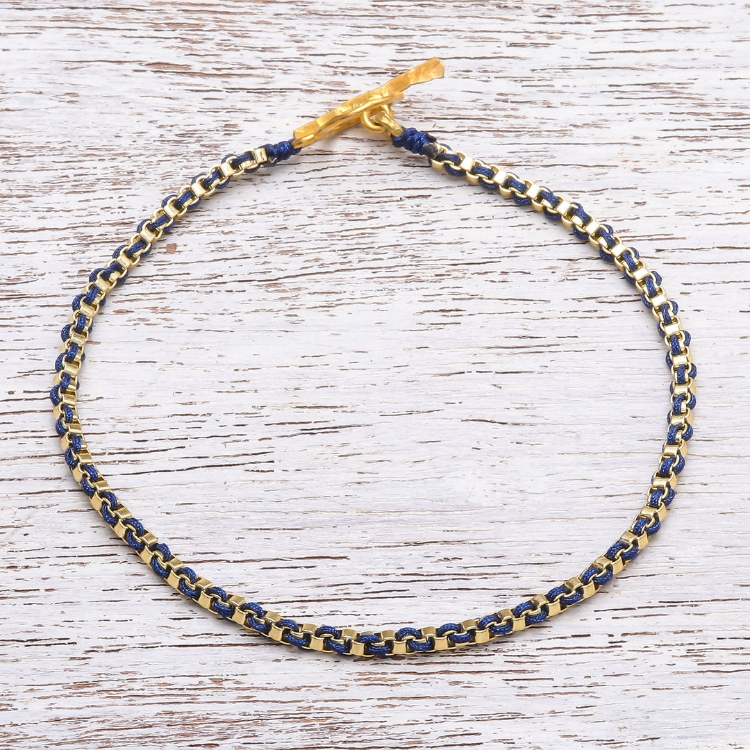 Golden Day in Dark Blue
