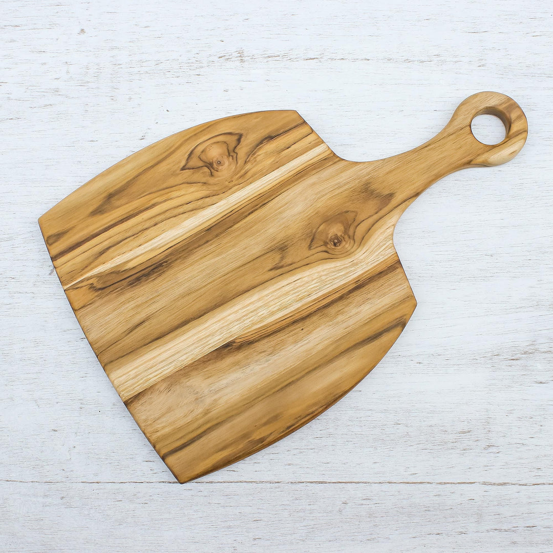Handcrafted Teak Wood Cutting Board from Thailand - Cook with Love
