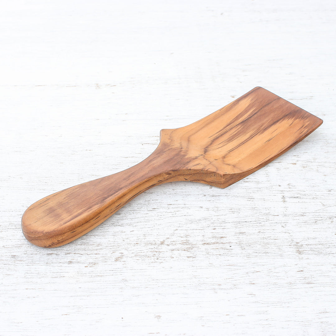 Handmade Teak Wood Spatula Crafted in Thailand - Simple Chef