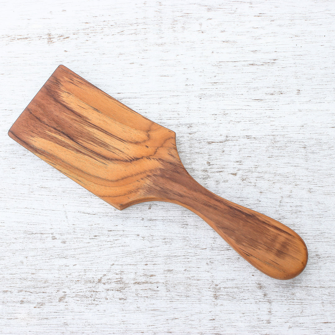 Handmade Teak Wood Spatula Crafted in Thailand - Simple Chef