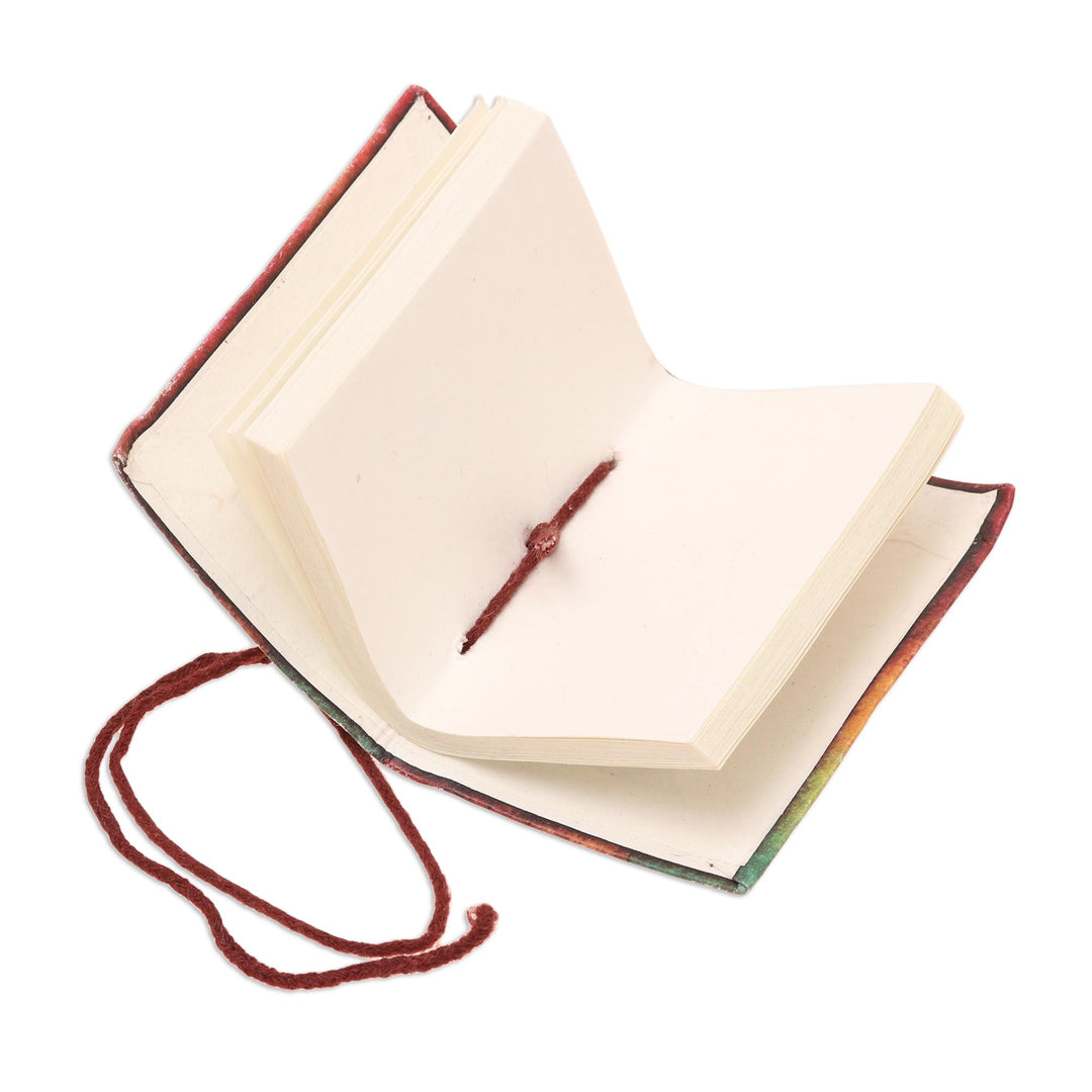 Floral Motif Paper Journals from India (Set of 4) - Daily Notes