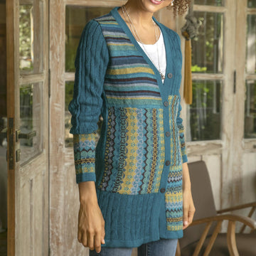 Patchwork in Teal