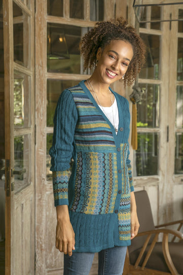Patchwork in Teal