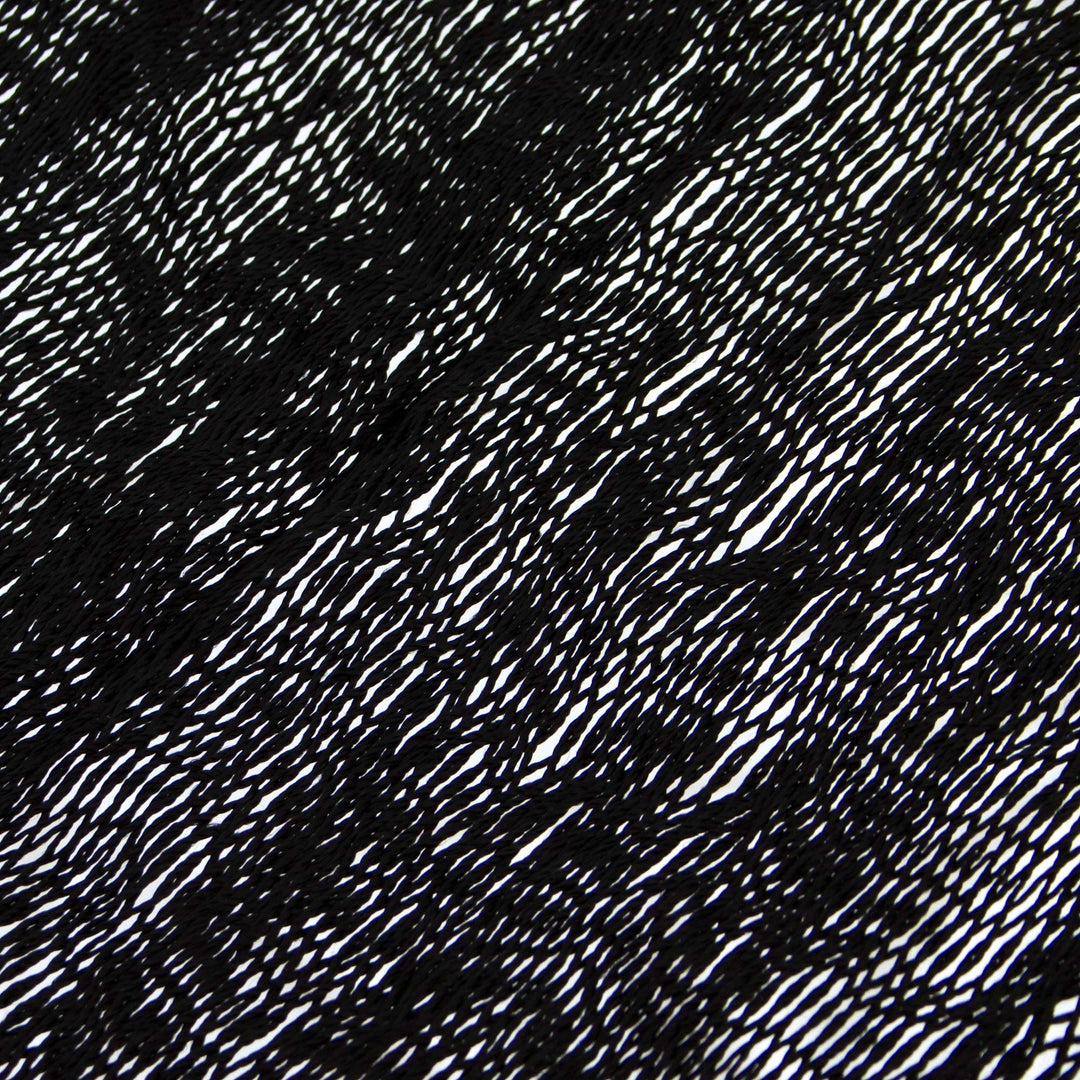 Hand Woven Nylon Black Hammock (Single) from Mexico - Black Relaxation