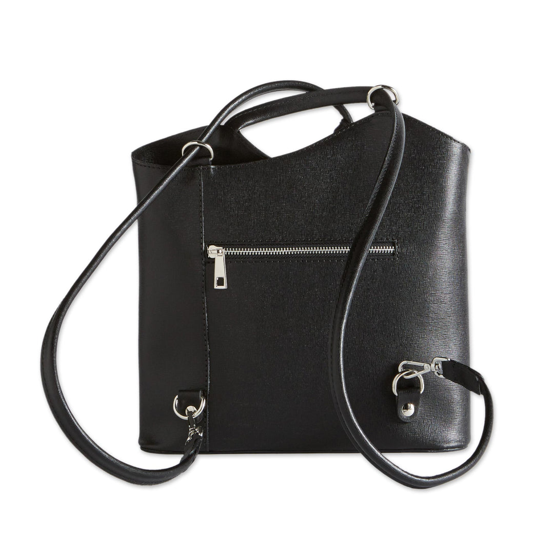 Convertible Italian Leather Backpack - Italian Escapade