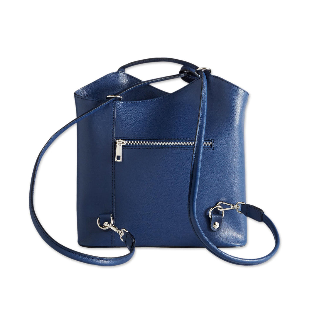 Convertible Italian Leather Backpack - Italian Escapade