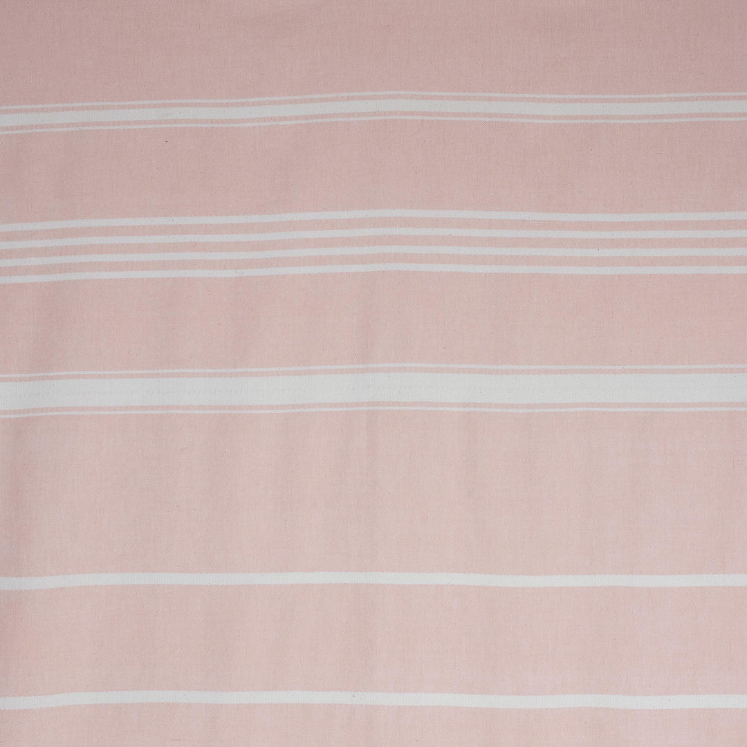 Handwoven Cotton Beach Towel in Blush from Guatemala - Fresh Relaxation in Blush