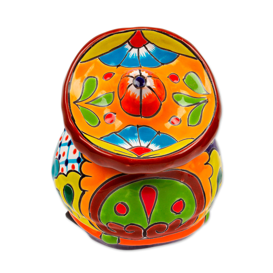 Talavera-Style Ceramic Figurine of a Singing Mariachi - Singing Mariachi