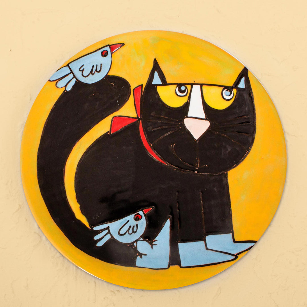 Cat and Birds