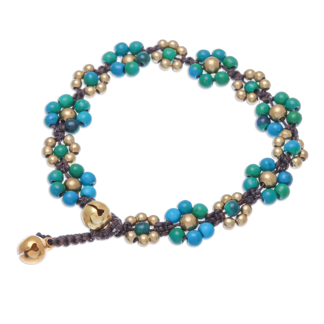 Serpentine Beaded Macrame Bracelet from Thailand - Blooming with Love