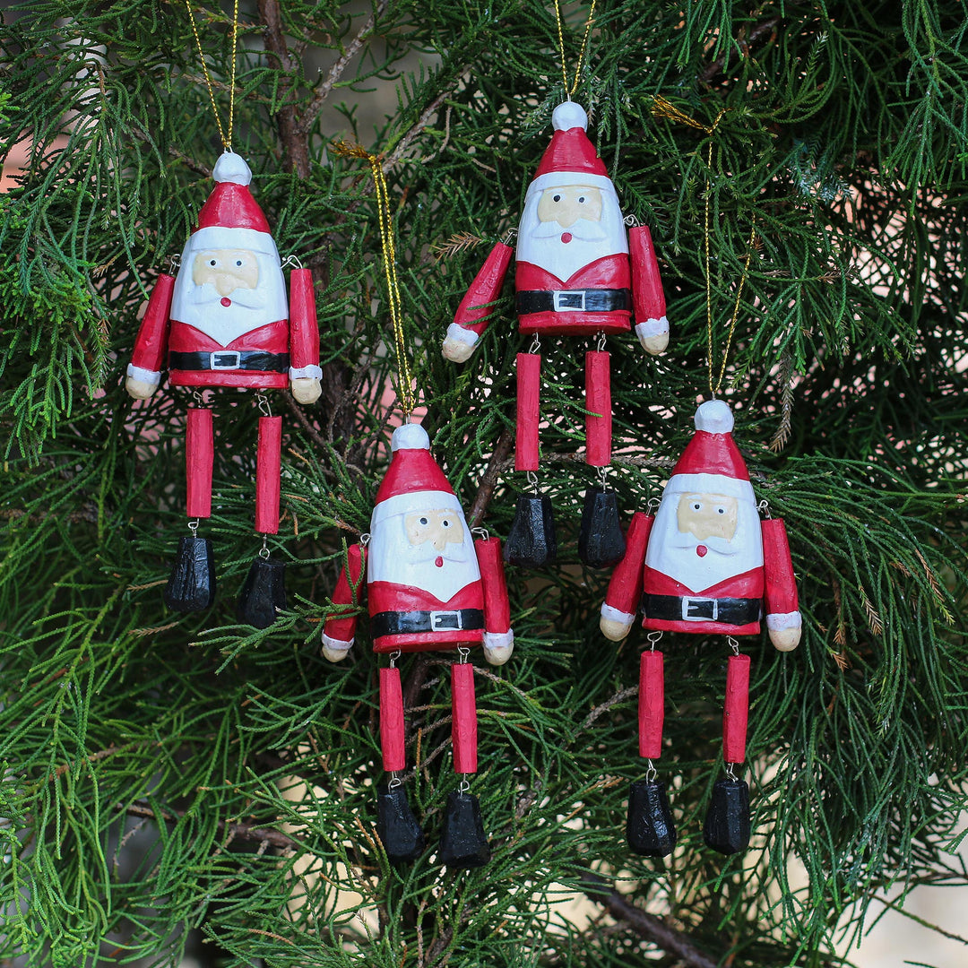 Dancing Santas