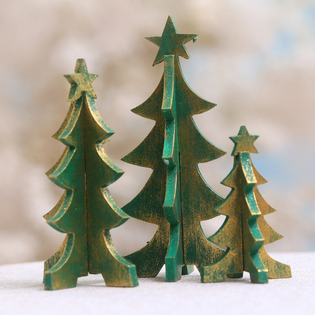 Three Christmas Trees