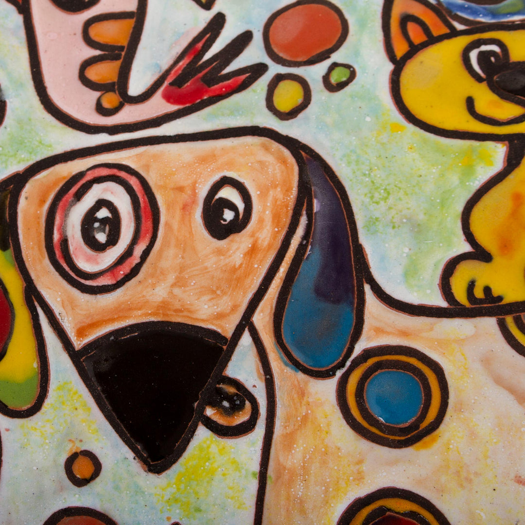 Animal-Themed Ceramic Wall Art from Mexico - Menagerie