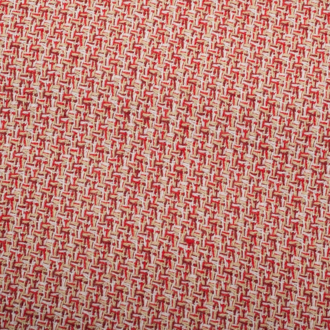 Warm Alpaca Blend Throw Crafted in Peru - Cozy Combination in Flame