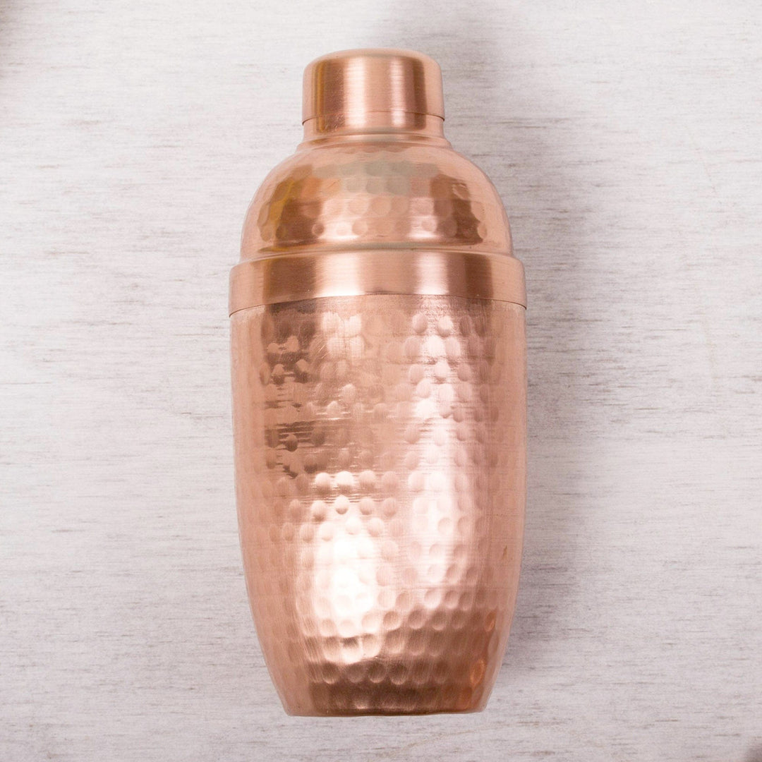 Hammered Copper Cocktail Shaker from Mexico - Chic Mixologist