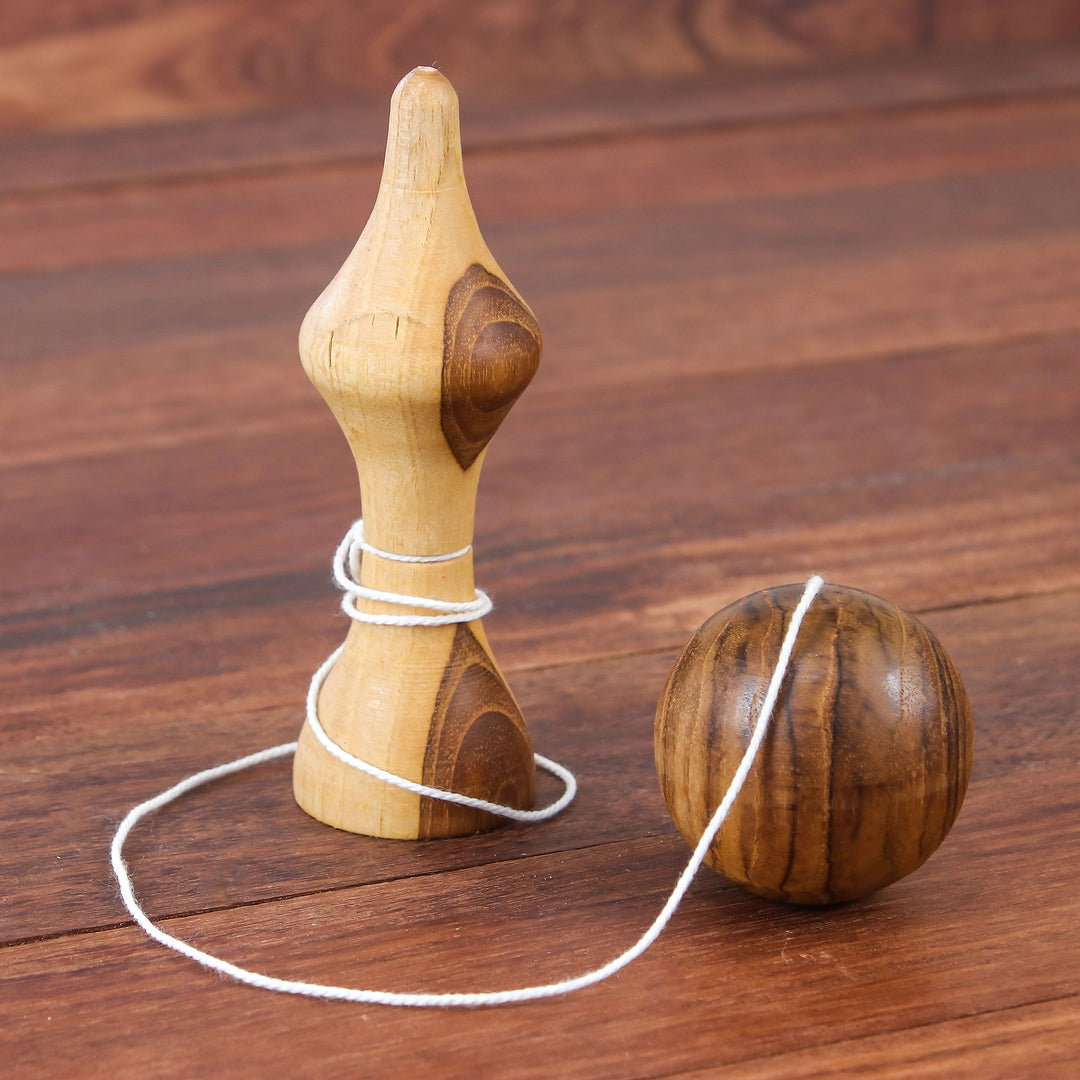 Raintree Wood Kendama Ball Game from Thailand - Kendama Joy