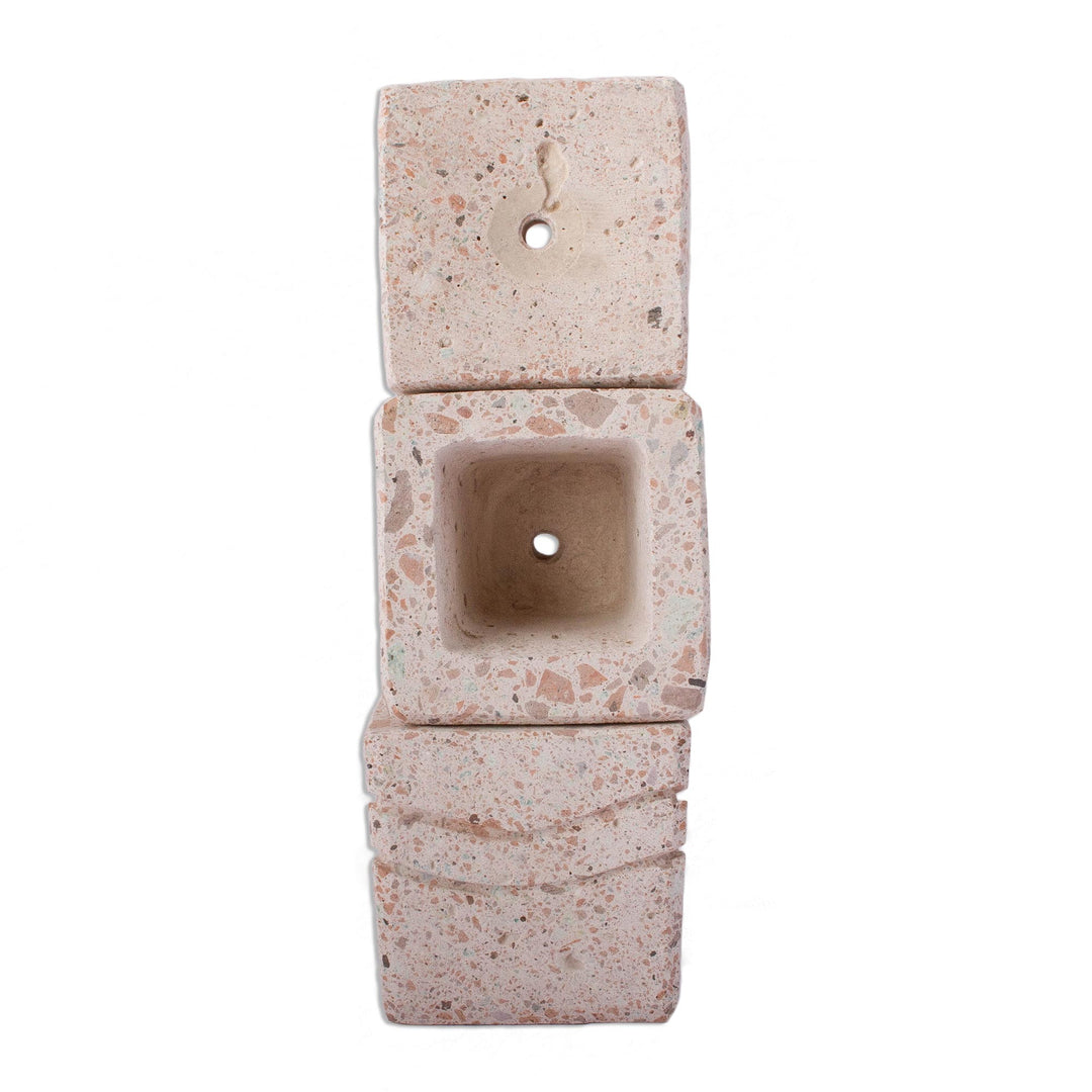 Wave Pattern Reclaimed Stone Flower Pots (Set of 3) - Chic Waves