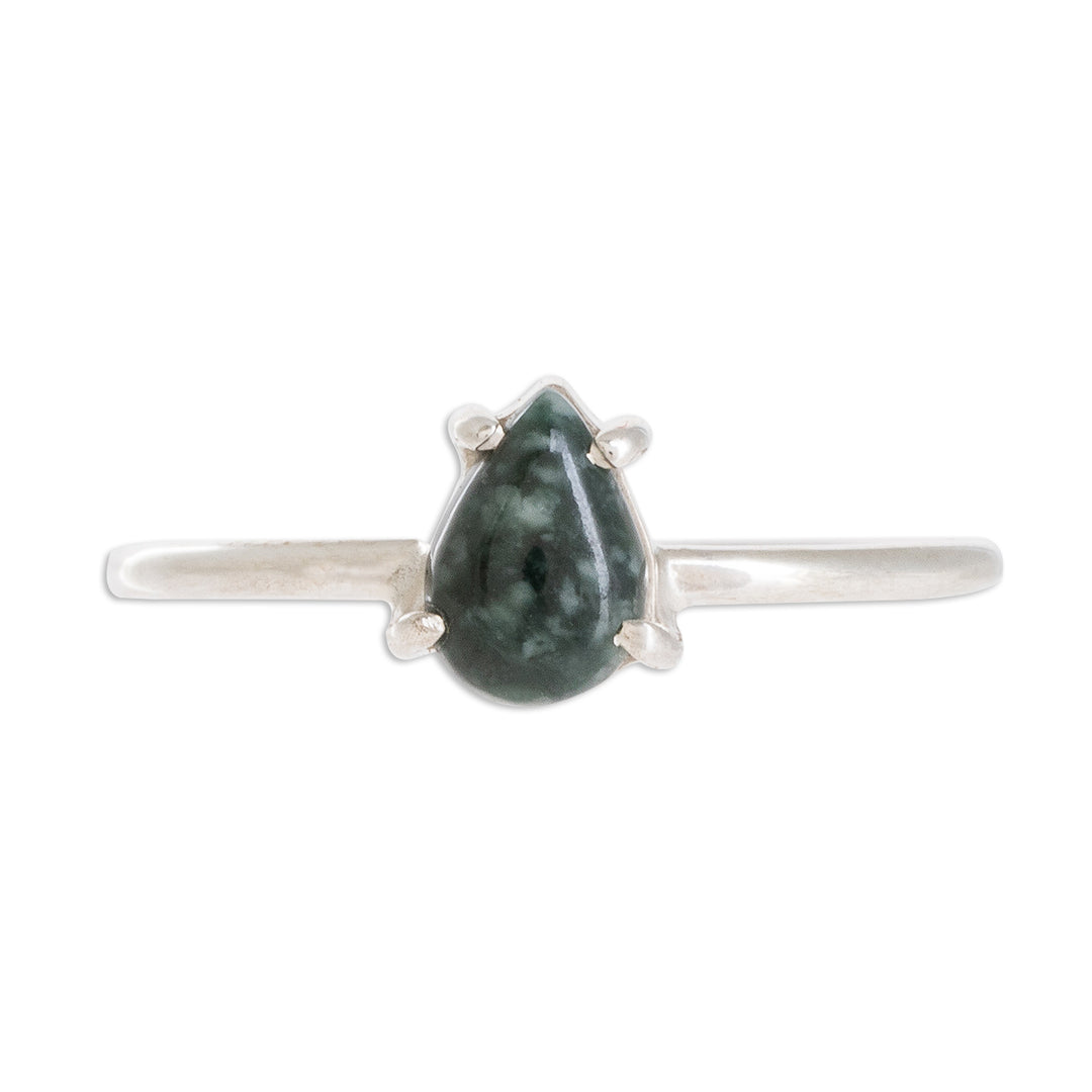 Dark Green Teardrop