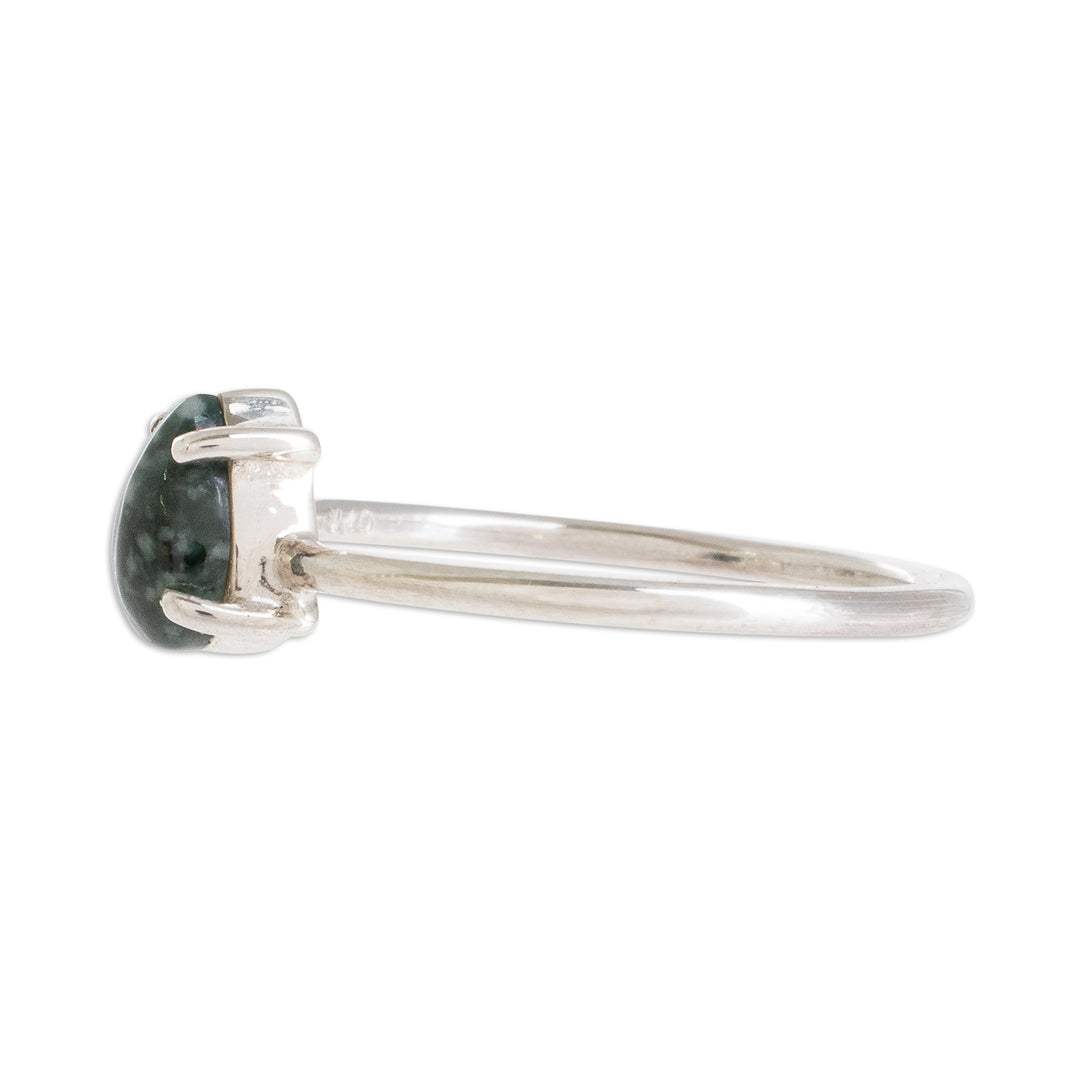 Dark Green Teardrop
