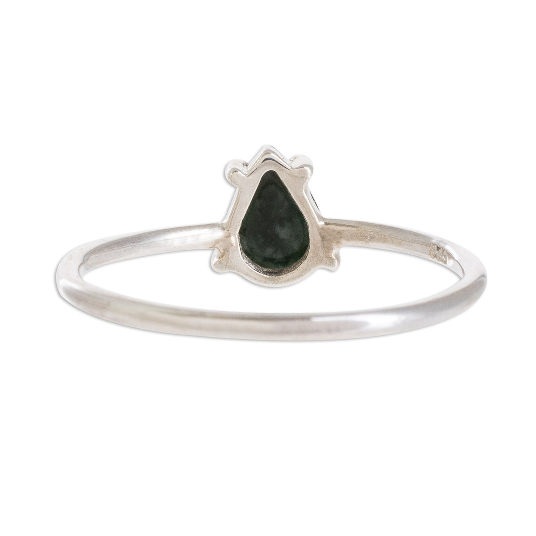 Dark Green Teardrop