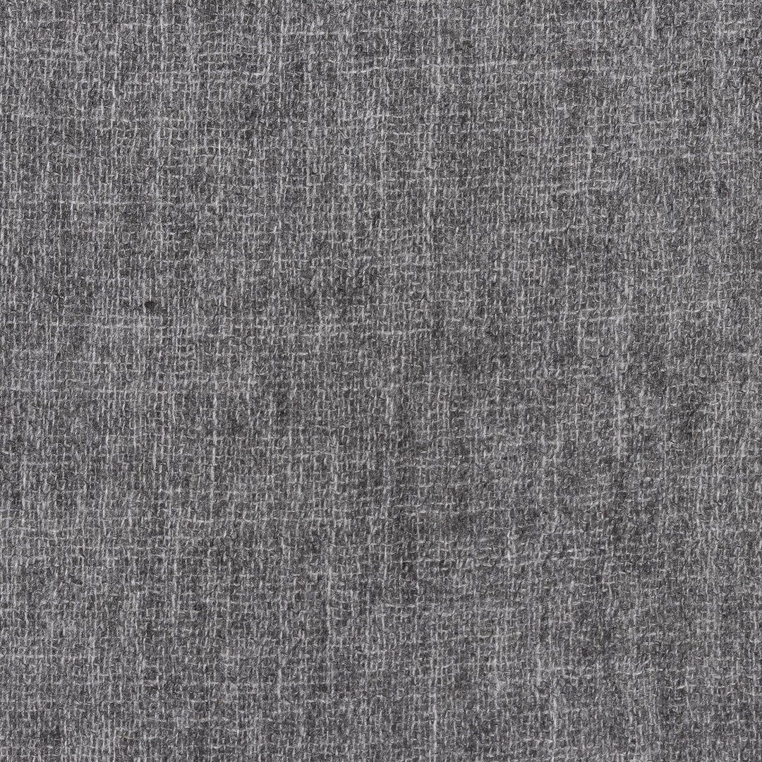 Soft Indian Cashmere Wool Woven Graphite Grey Shawl - Graphite Grey