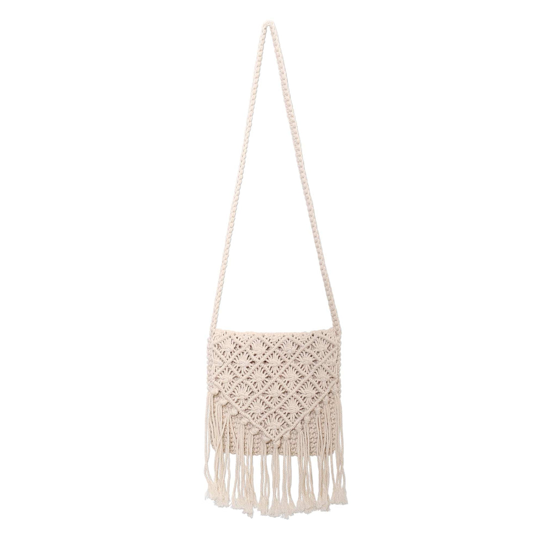 Diamond Pattern Hand-Knotted Cotton Sling from Bali - Star Light