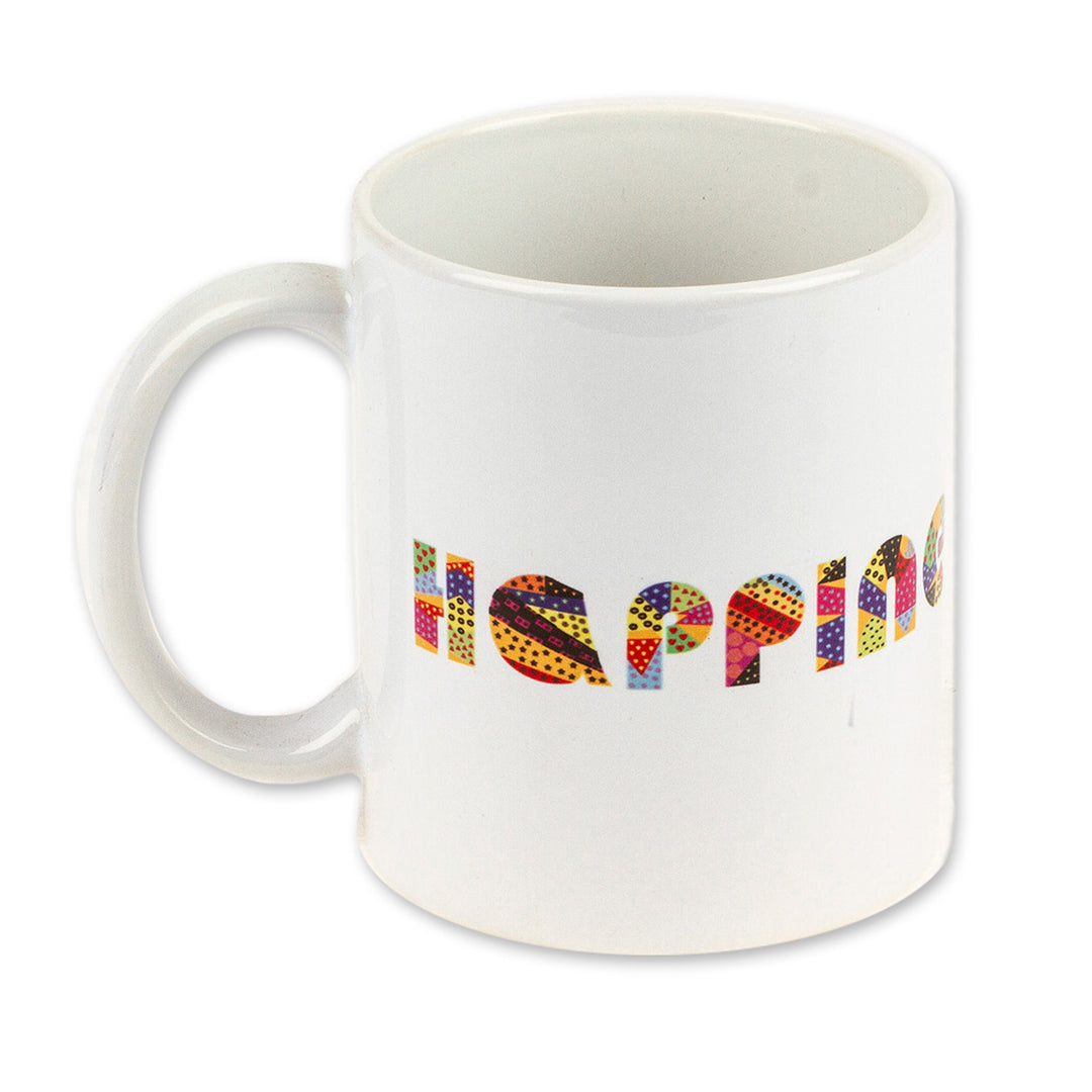 Folk Art Sun Ceramic Mug from Mexico - Happiness