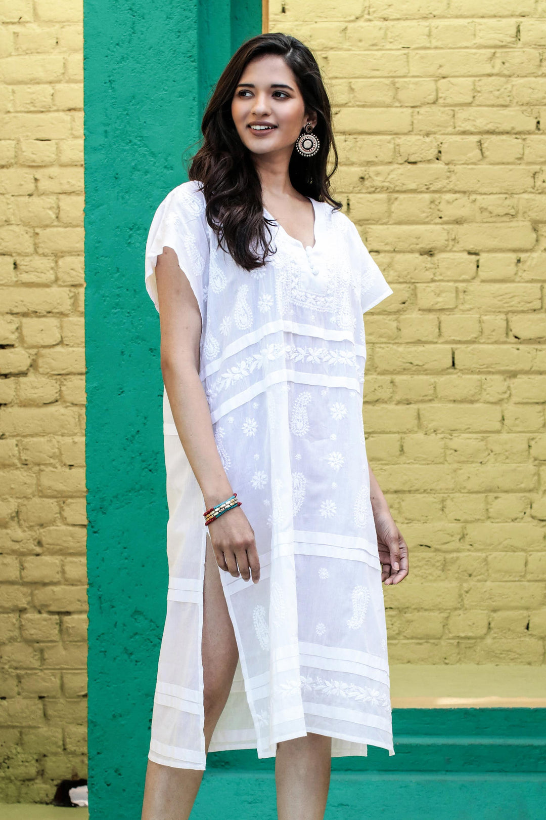 Paisley Garden in White