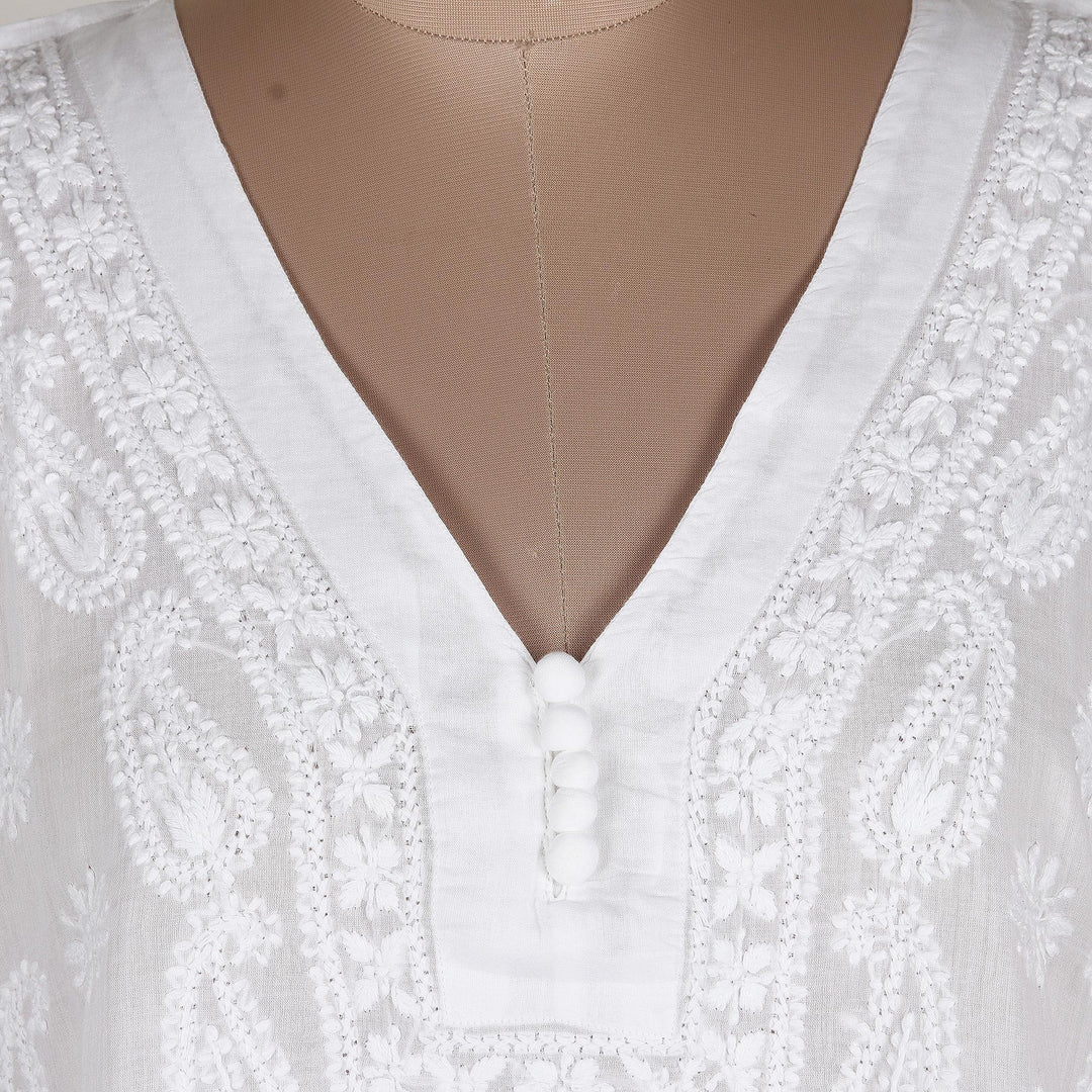 Paisley Garden in White