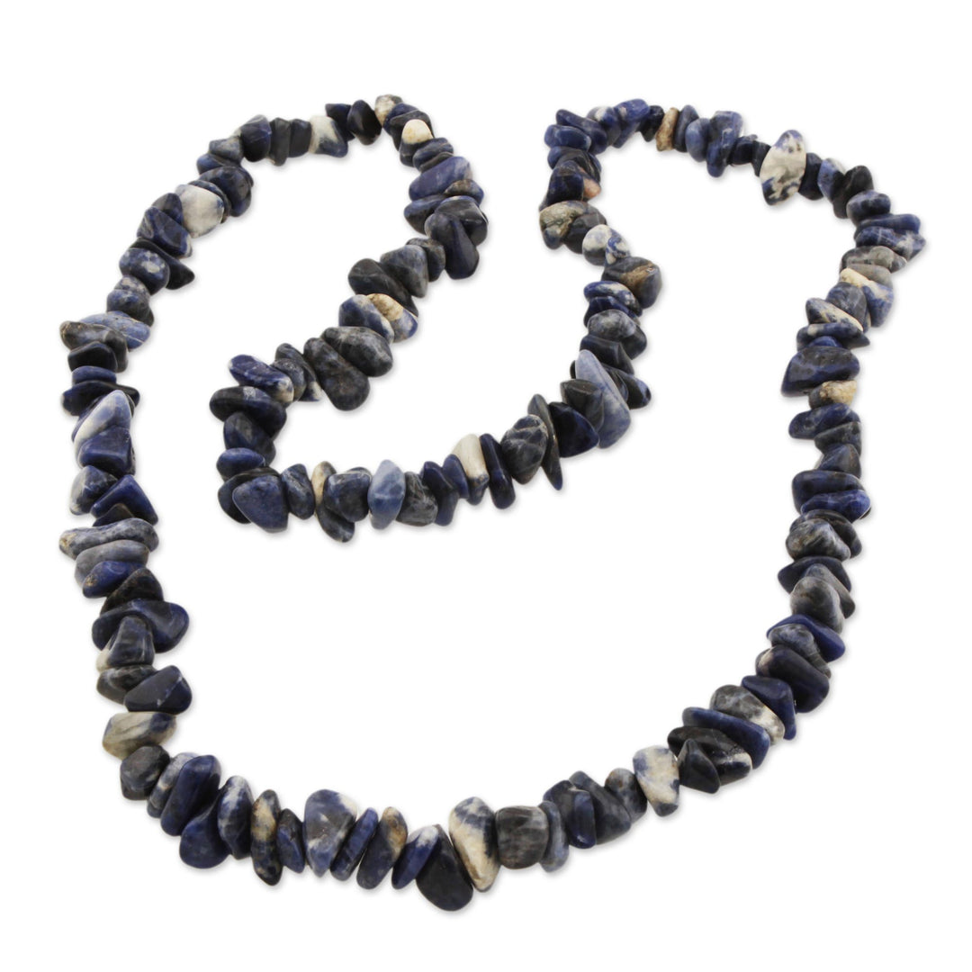 Artisan Crafted Sodalite Strand Necklace - Light of Peace