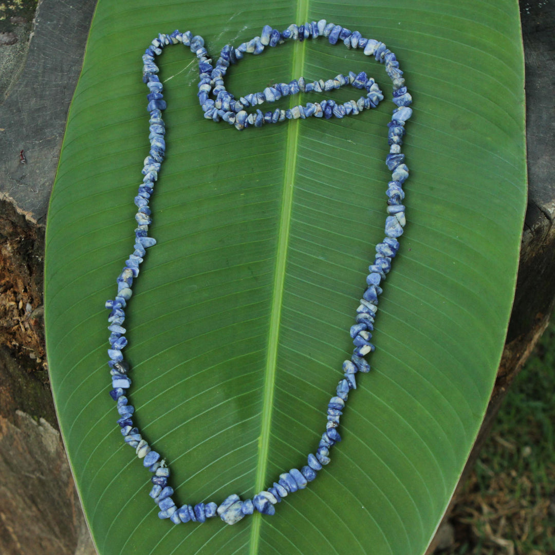 Artisan Crafted Sodalite Strand Necklace - Light of Peace