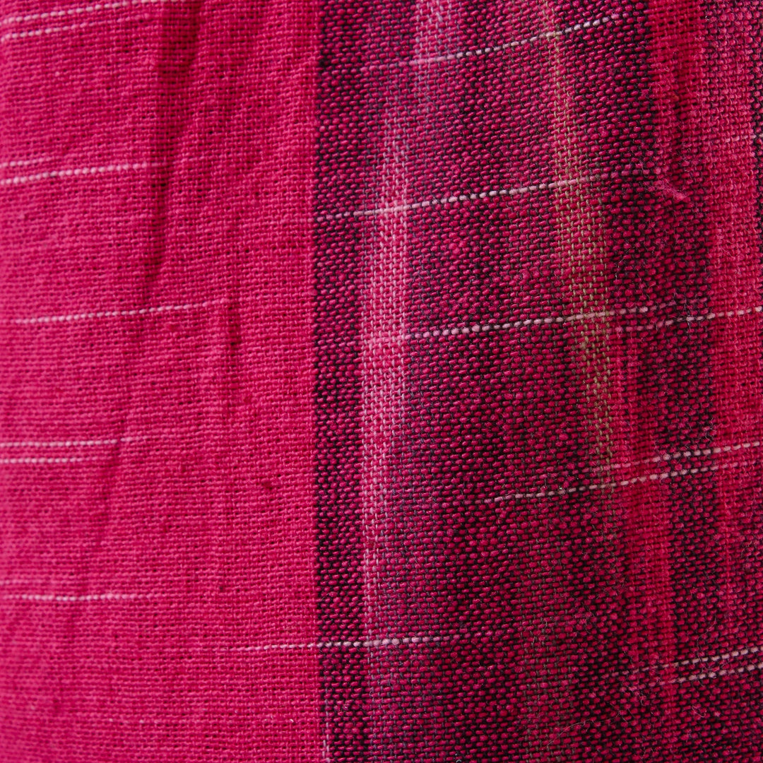 Fuchsia and Cerise Color Block 100% Cotton Shoulder Bag - Passionate for Pink