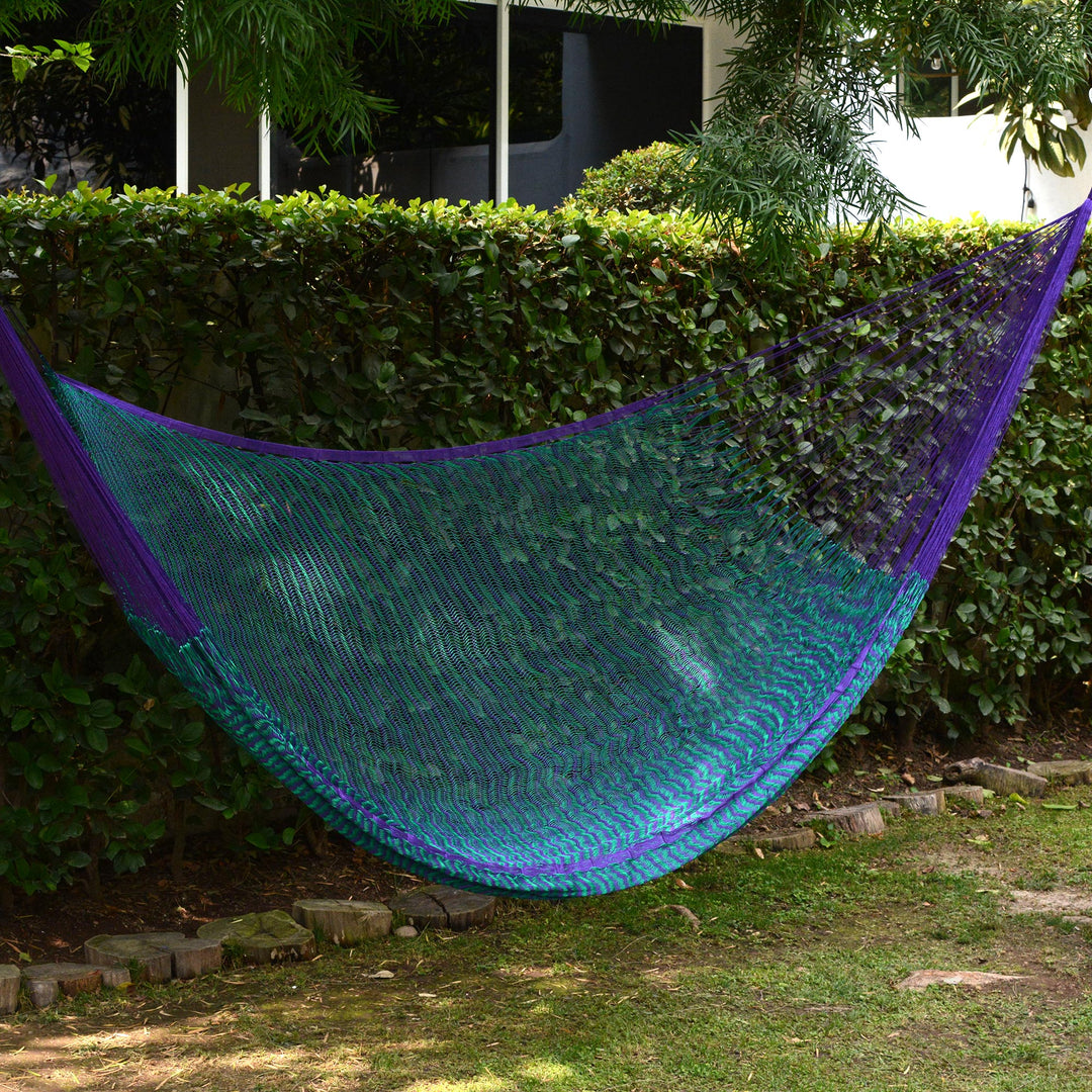Striped Rope Hammock (Double) - Royal Pheasant