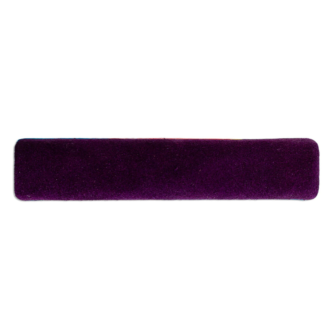 Colorful Amate Paper and Suede Small Journal - Color Ways