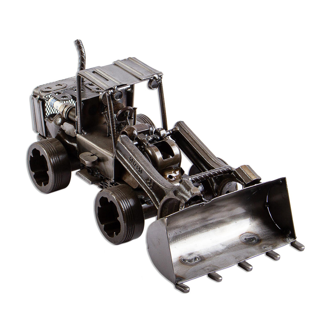 Rustic Metal Eco Art Loader Sculpture - Rustic Loader