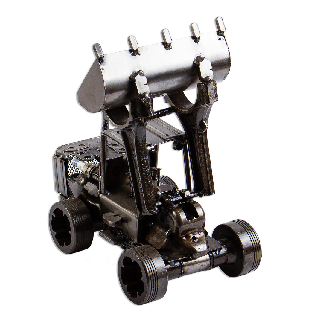 Rustic Metal Eco Art Loader Sculpture - Rustic Loader