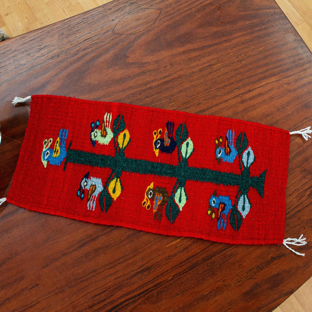 Birds of Teotitlan in Red