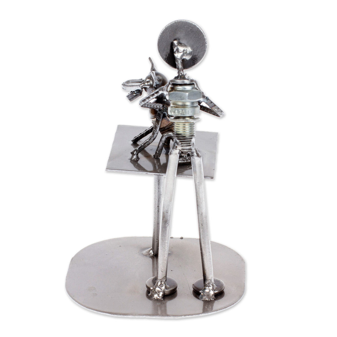 Unique Recycled Auto Parts Veterinarian Sculpture - Rustic Veterinarian