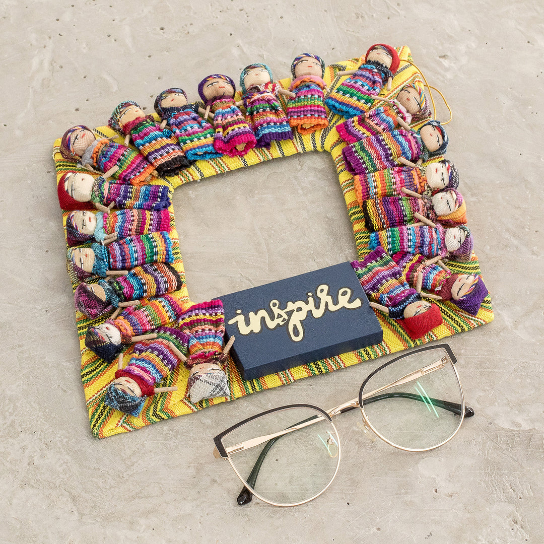Handmade Maya Worry Doll Inspirational Wreath - Inspire