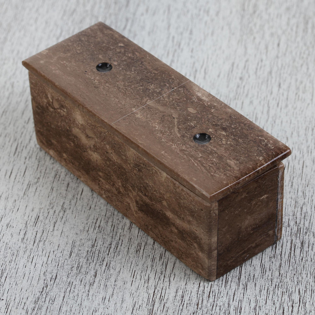 Brown Onyx Domino Set from Mexico - Rise to the Challenge