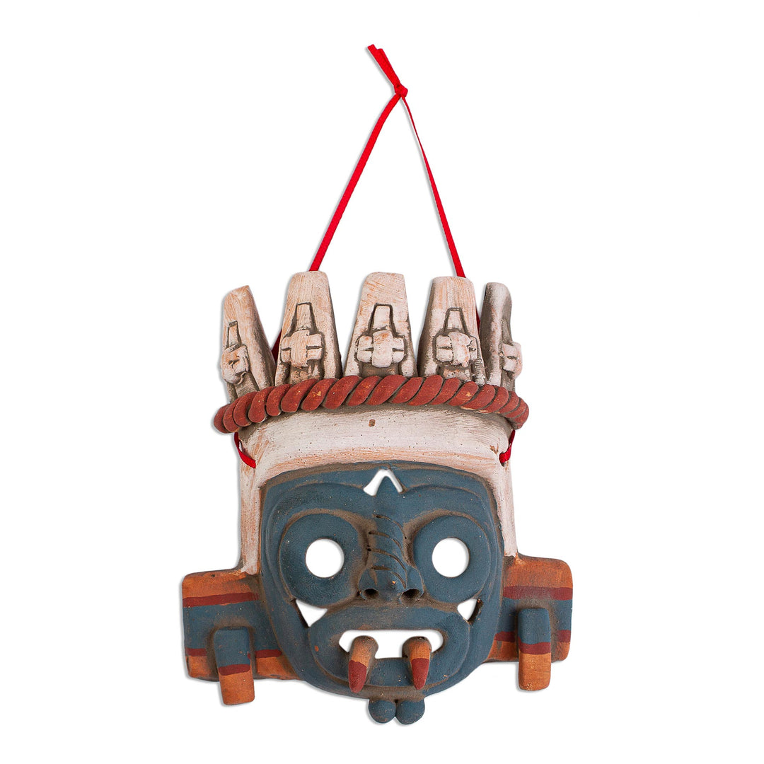 Hand Crafted Wall Mask of Aztec Deity Tlaloc - Tlaloc