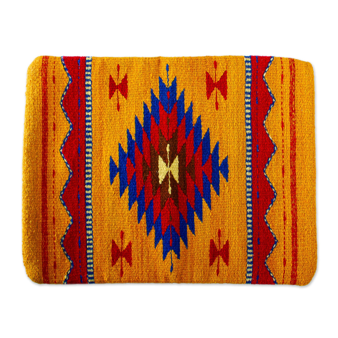 Multicolored Zapotec Wool Cushion Cover - Diamond Tradition